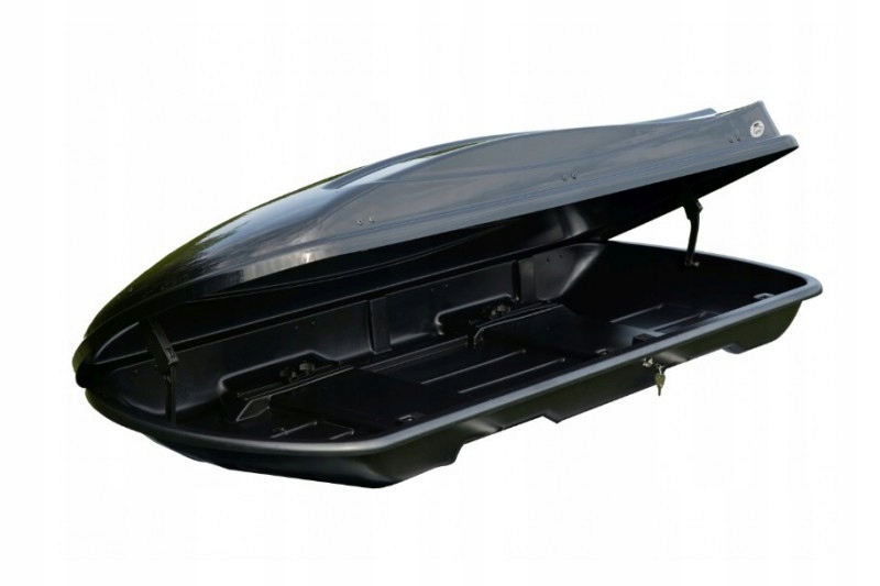 BAGAZNIK DACHOWY BOX AMOS 440L Travel Black Glossy Model Travelpack