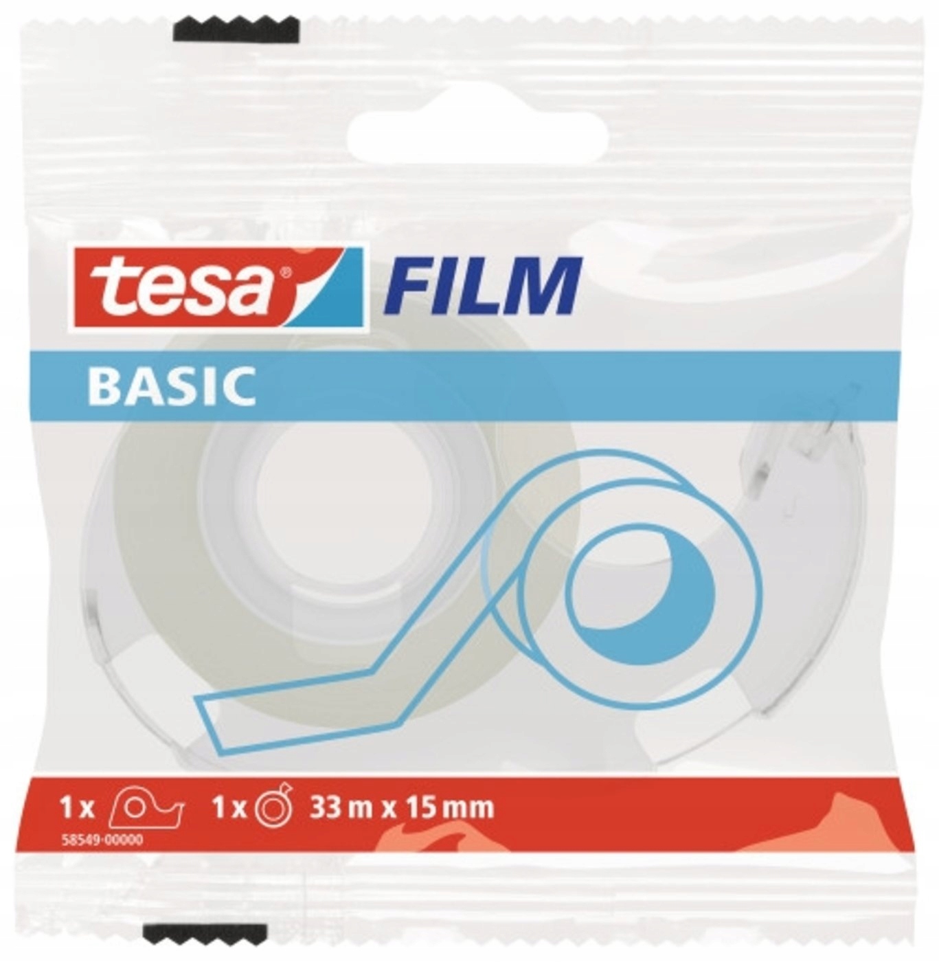 

Taśma klejąca Tesa Film Basic 15mmx33m transparetn