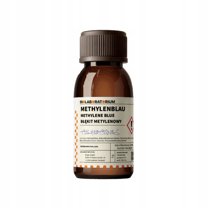 Světle Modrá methylenový roztok 1% – čistý 100 ml Biolaboratorium
