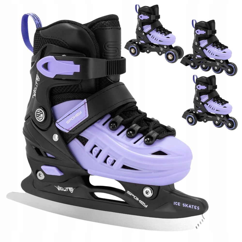 Brusle 2v1 4v1 Kolečkové Brusle Kolečkové brusle Krasobruslařské Brusle Nastavitelné Dětské Spokey
