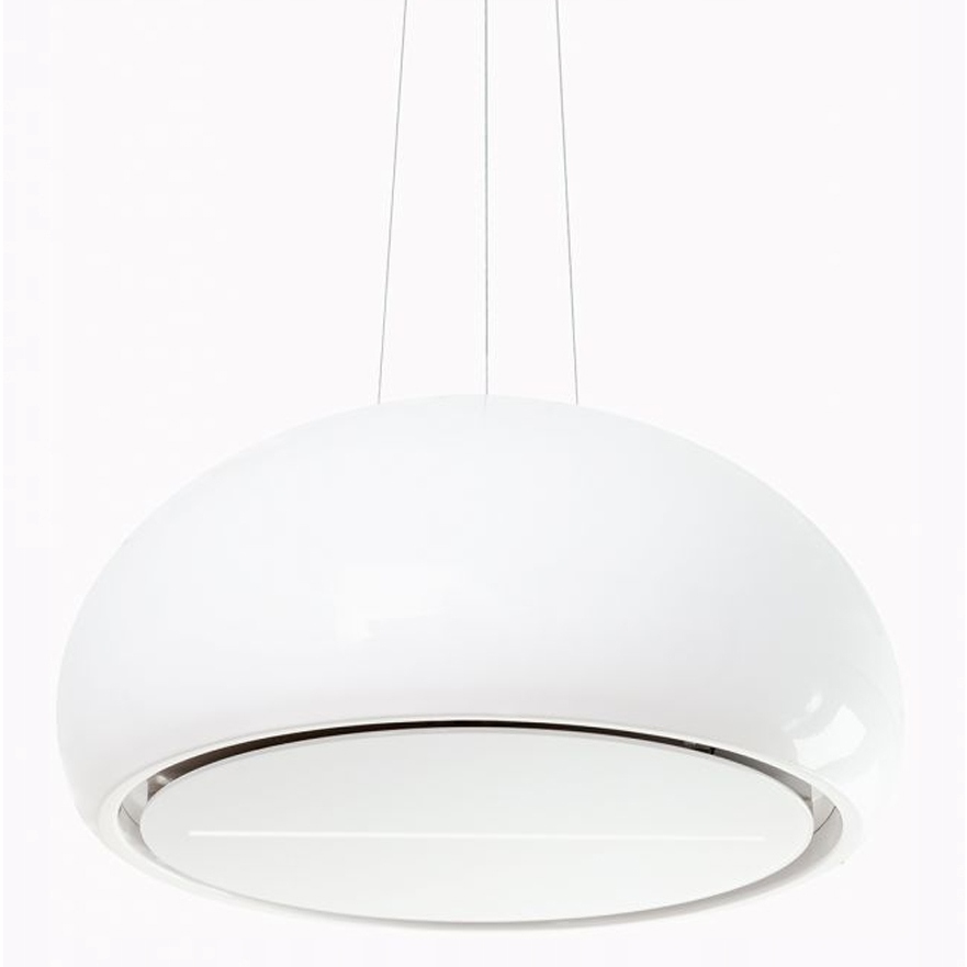 Okap Kuchenny Wyspowy Nad Wyspę Na Linkach Nortberg Ceramic Biały Pilot