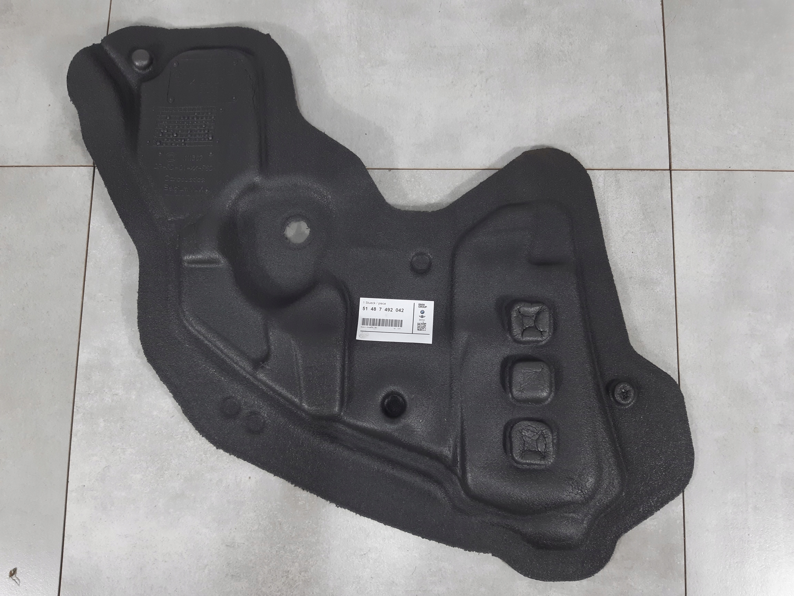 MINI COUNRTYMAN F60 IZOLACJA DŹWIĘKOWA DZRZWI PRAWY TYŁ 51487492042