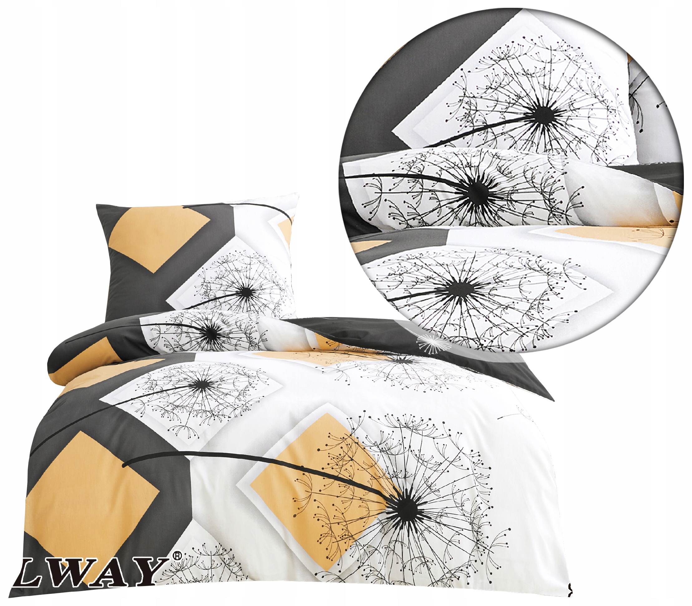 Komplet pościeli 140x200 Elway 8053 100% Bawełna Satynowa Nowe
