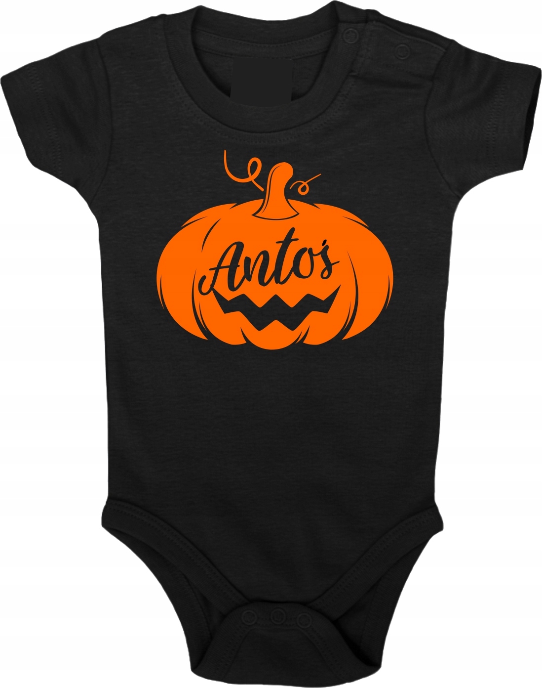 

Body dziecięce Strój Halloween nadruk Dynia + Imię