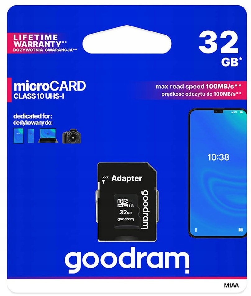 

Goodram Karta Pamięci 32 Gb Micro Sd Hc Class 10