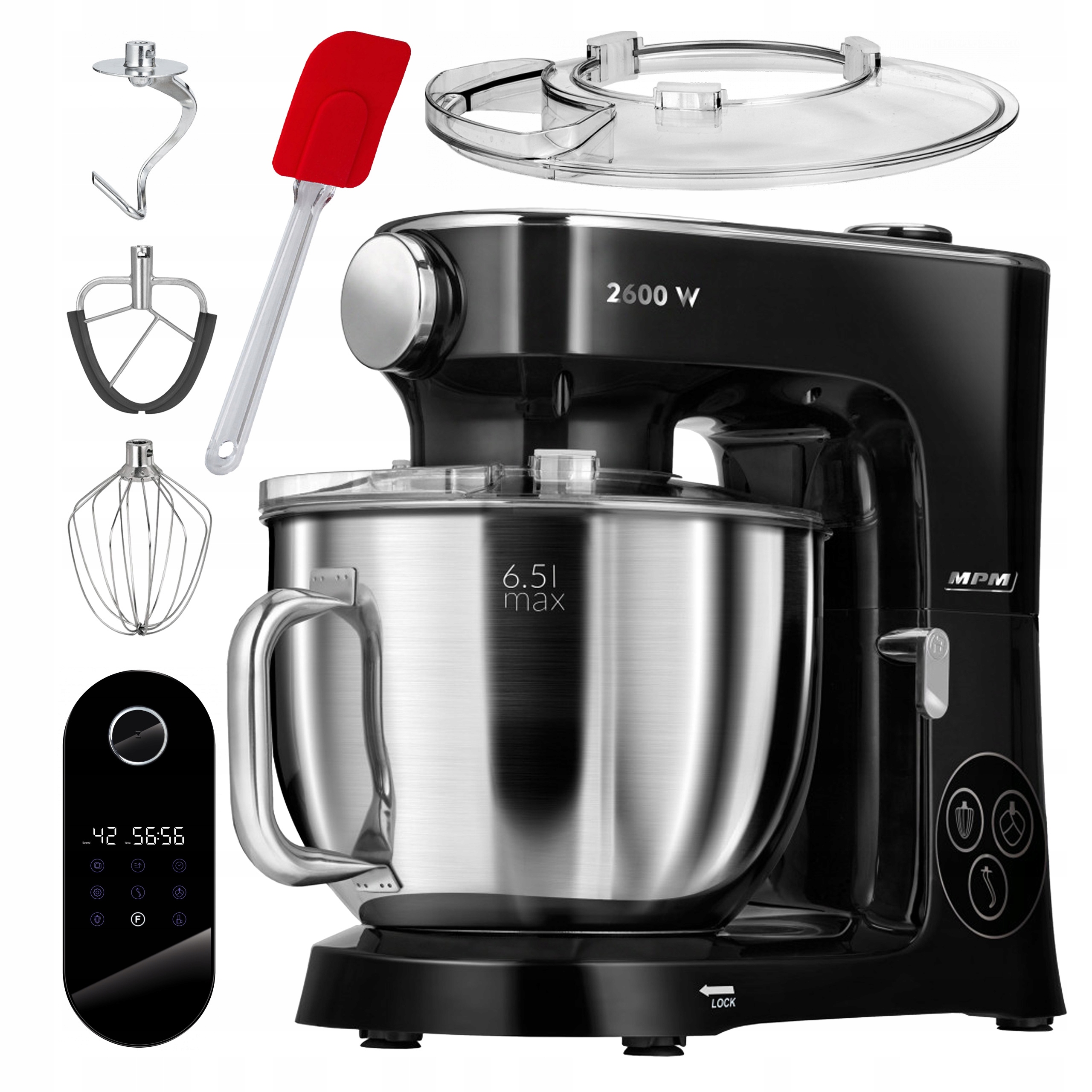 Multifunkční Kuchyňský Robot Planetární Mixér Mpm MRK-22 2600W Mísa 6,5L