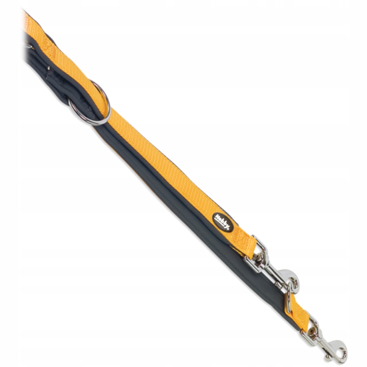 Smycz Nobby taśma neopren Classic Preno 200cm 25/35 przepinana pomarańcz