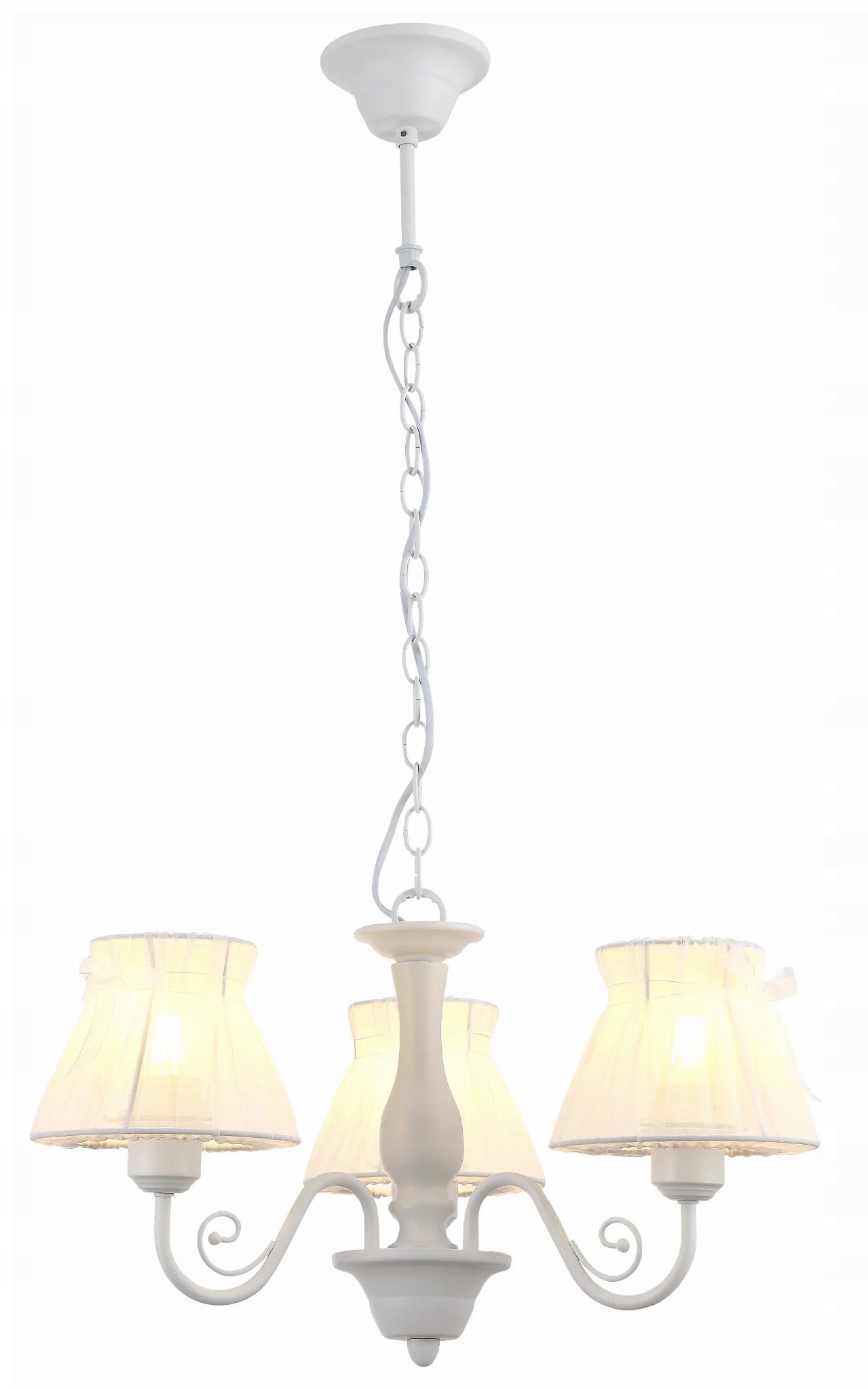 Candellux Luster Zefir 3xE14, biely, nastaviteľný, IP20, 40 W