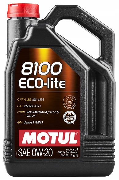 Syntetický motorový olej Motul 8100 Eco-lite 5 l 0W-20