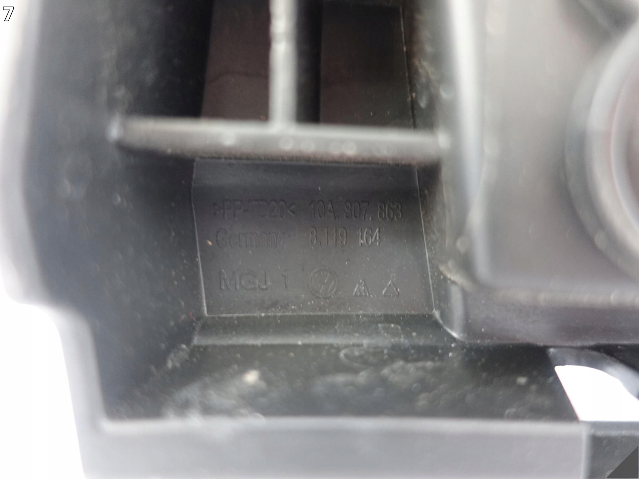 VW ID3 ID.3 10A 19-26 Support Moyenne Support plaque Poignée W Pare choc Arrière