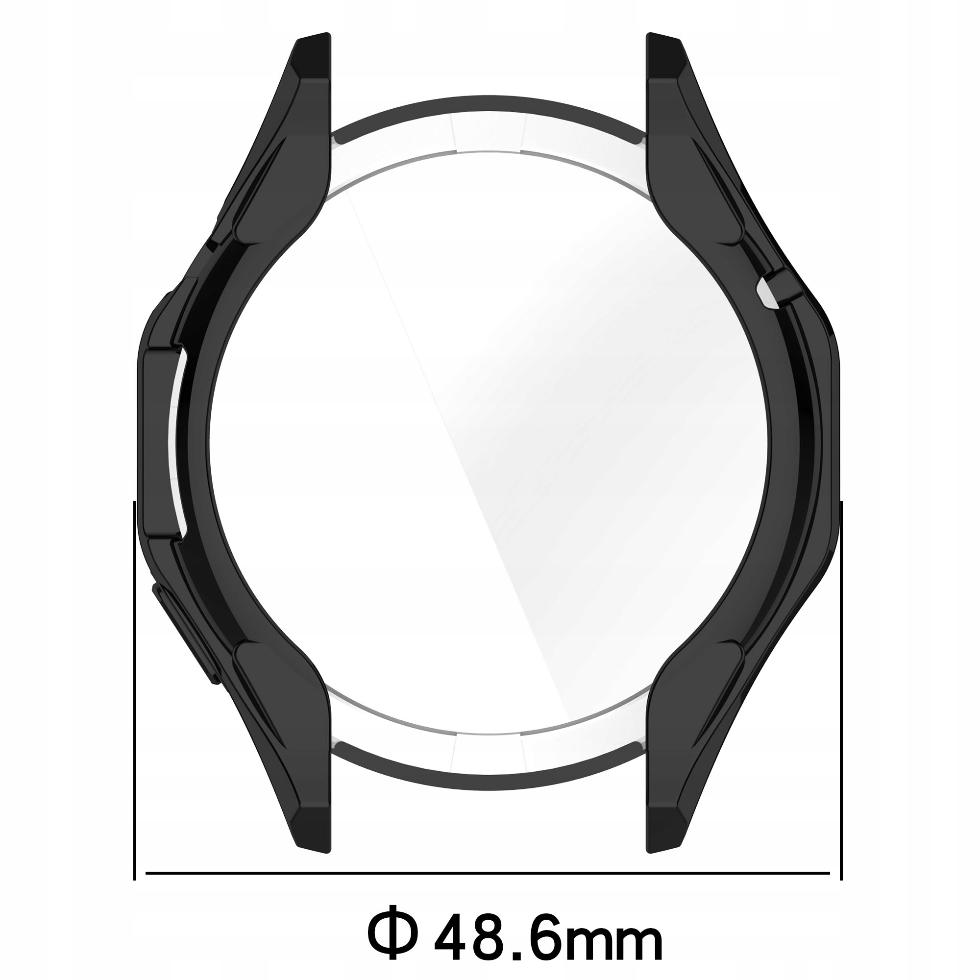 Etui z osłoną ekranu Bizon do Huawei Watch GT 4 46 mm, obudowa, case, ramka Stan opakowania oryginalne