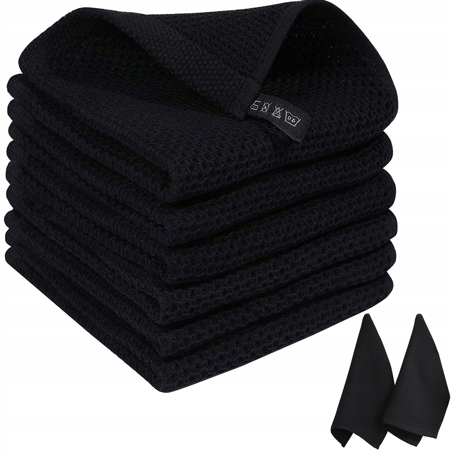 Levně 6x Měkká Utěrka Z Mikrovlákna 33x33CM Kuchyňská Nebo Na Sklo