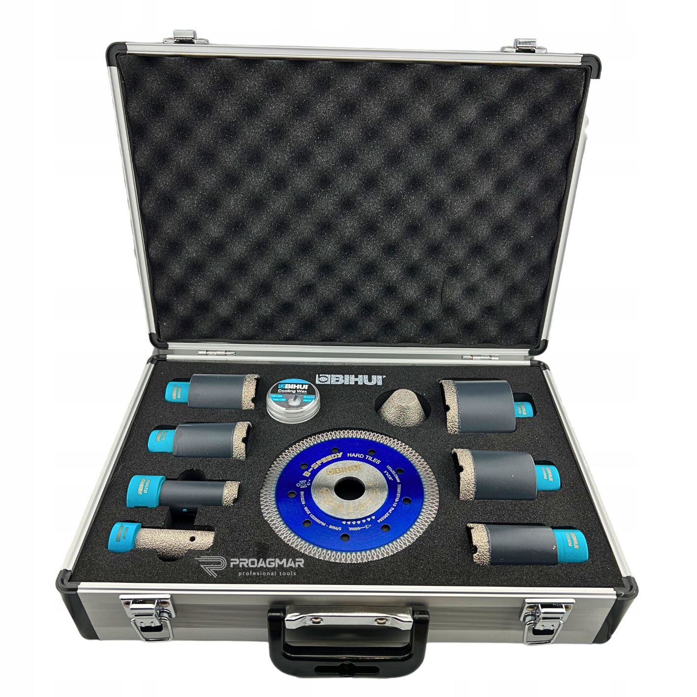 Zestaw Otwornic Diamentowy Z Tarczą I Woskiem 10 Elementów DBDMS10