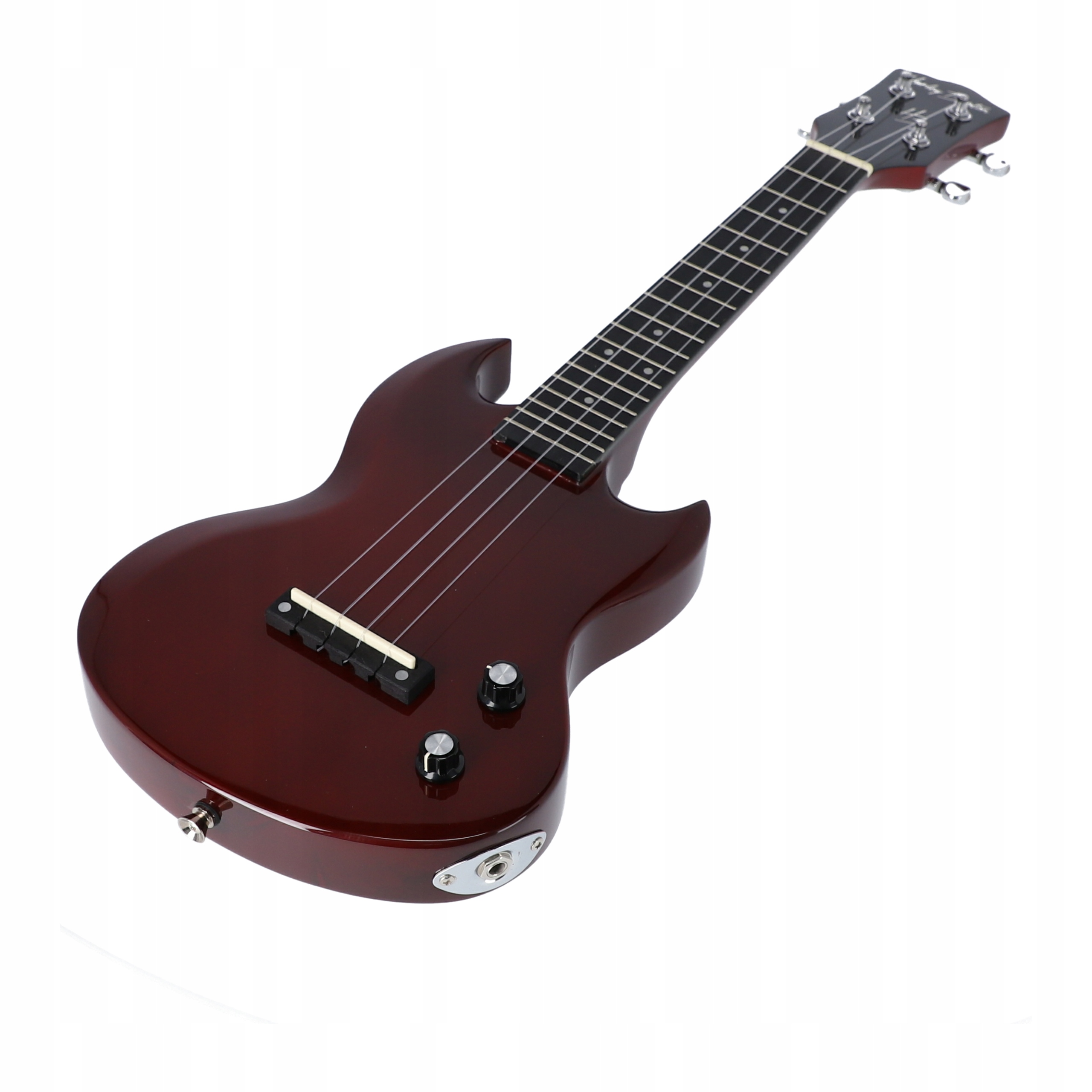 Ukulele koncertowe elektryczne Harley Benton DC Wiśniowe Kolor odcienie czerwieni