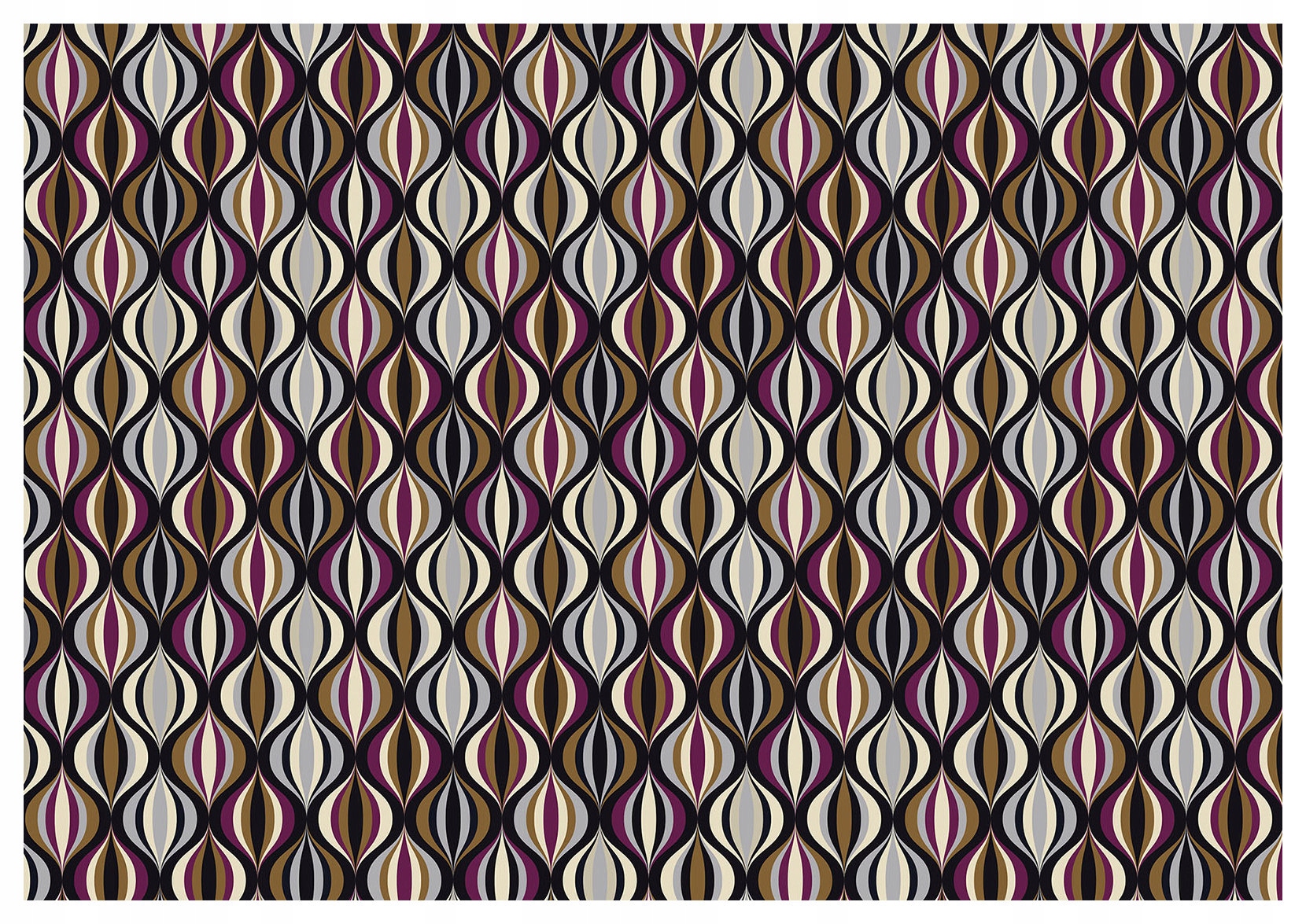 Fototapeta Retro Ovály Geometrické Kontrastní vinylová 416x254 lepidlo