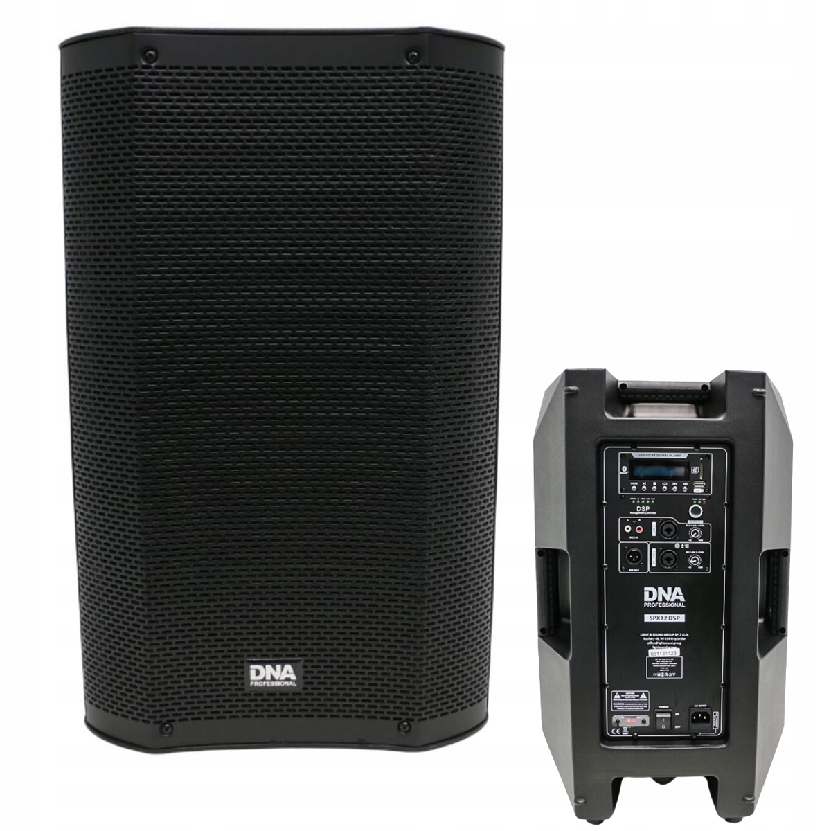 Kolumny Głośnikowe Aktywna 12" Bluetooth Usb Sd MP3 350W Dna SPX12 Dsp