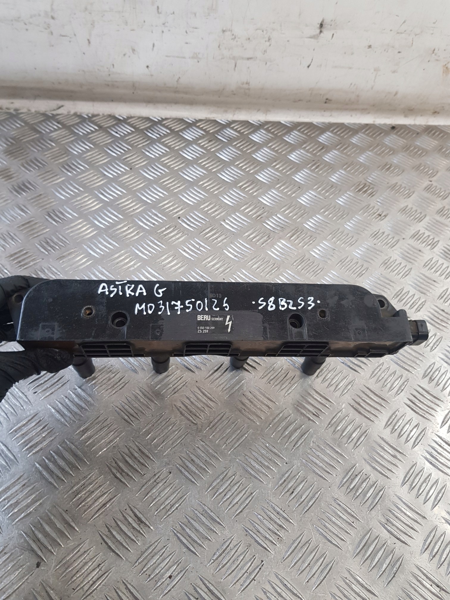 coil ignition BERU OPEL ASTRA G 1.4B 0040100259