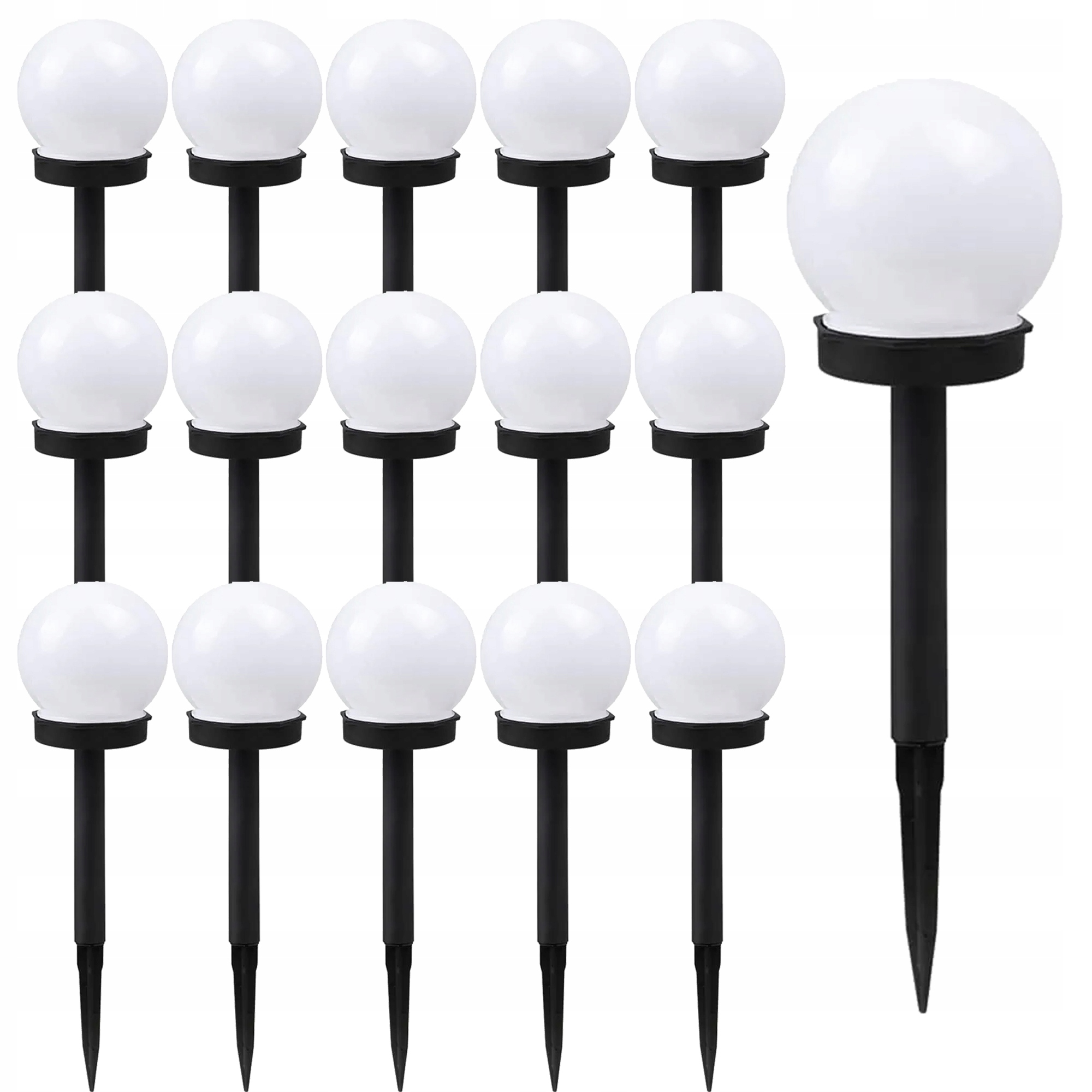 

Ogrodowa Lampa Solarna Led Wbijana Zestaw 16 Sztuk