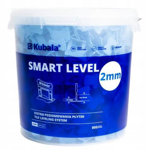 Spony Smart Level, 3 mm, 800 ks vedro 20 l, Kubala