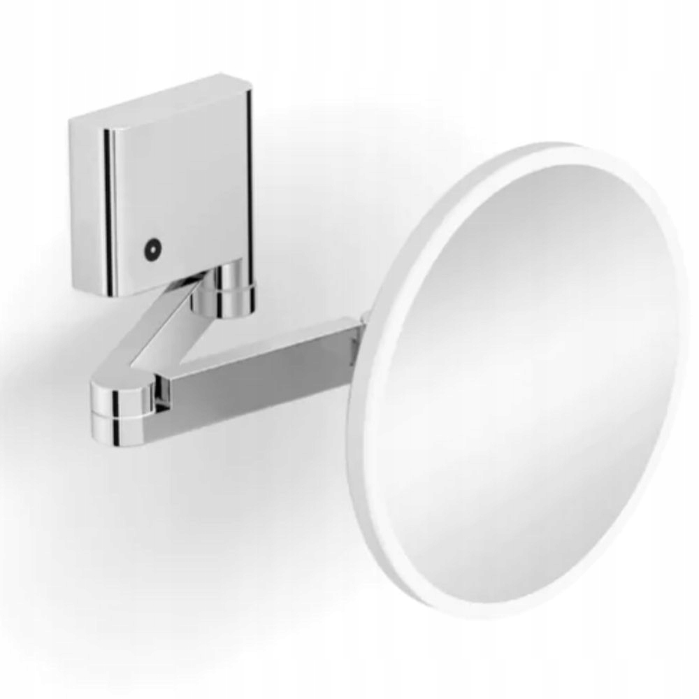 Led kosmetické zrcátko závěsné koupelnové chrom