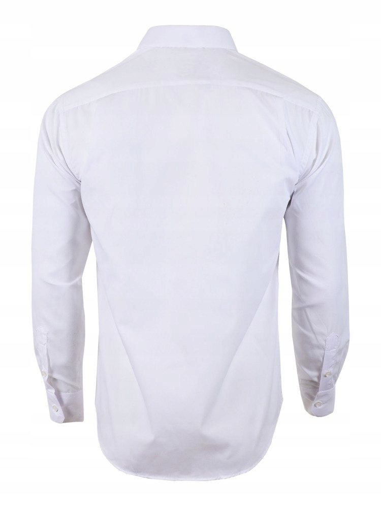 41/42 KOSZULA GŁADKA BIAŁA DŁUGI RĘKAW Rozmiar kołnierzyka 41