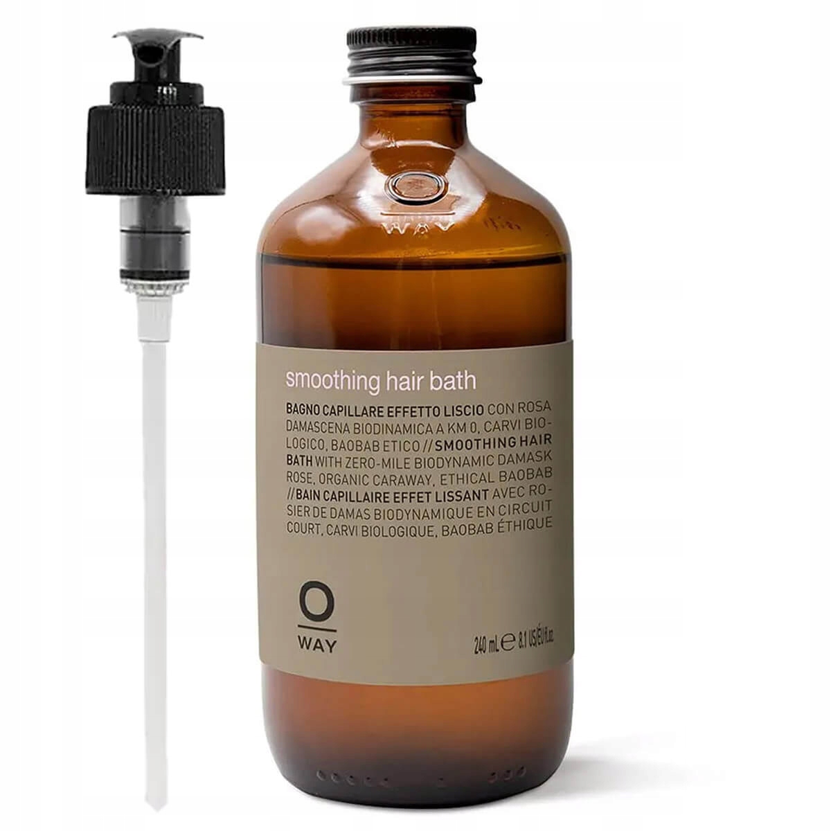 Oway Smoothing Hair Bath šampon vyhlazující neukázněné vlasy 240