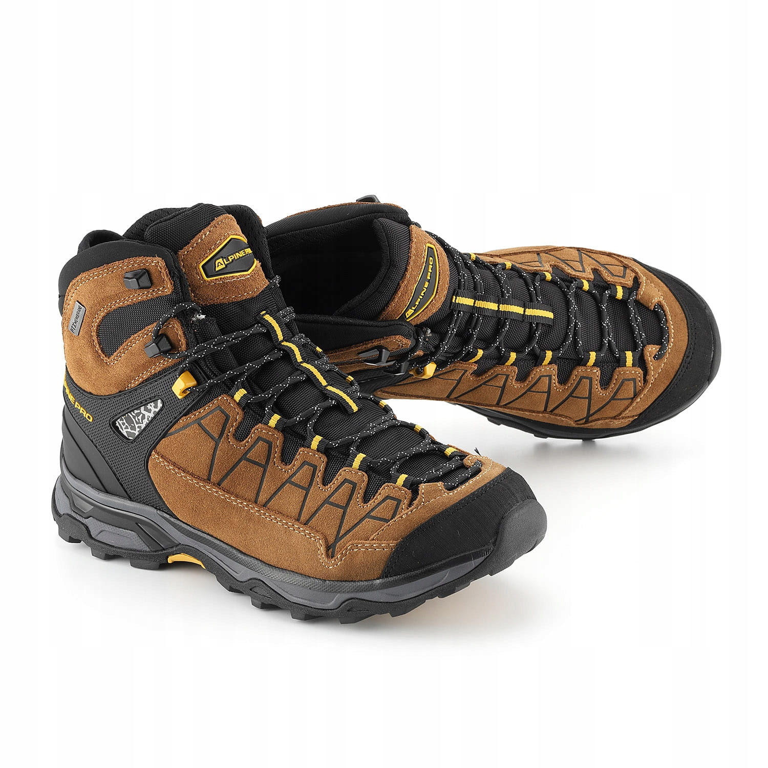 Kožené turistické boty Alpine Pro Vete, hnědé vel. 44 UBTF406909 Pl