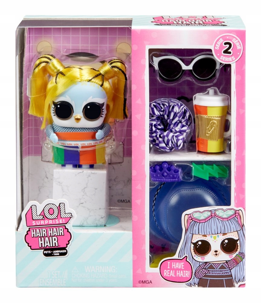 LOL SURPRISE LALKA HAIR HAIR HAIR PETS ZWIERZĄTKO