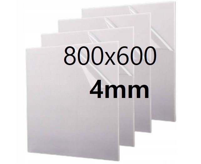 Plexi Plexa deska na míru mléčná opál 80 cm x 60 cm x 4 mm