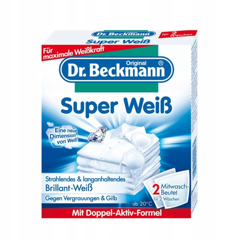 

Saszetki wybielające Dr Beckmann 2x40g De