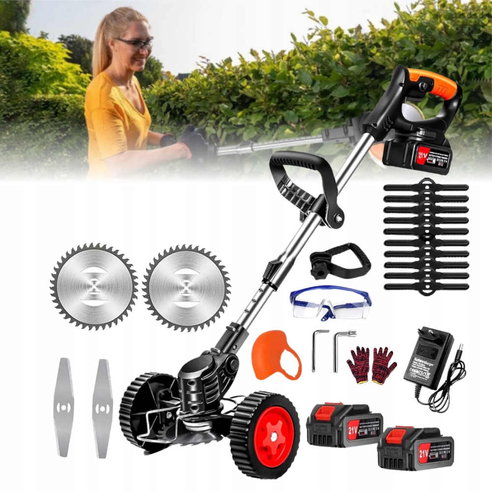 Akumulátorová Ohraňovačka 21 V Pro Trávník Plevelů Mechu A Kostek