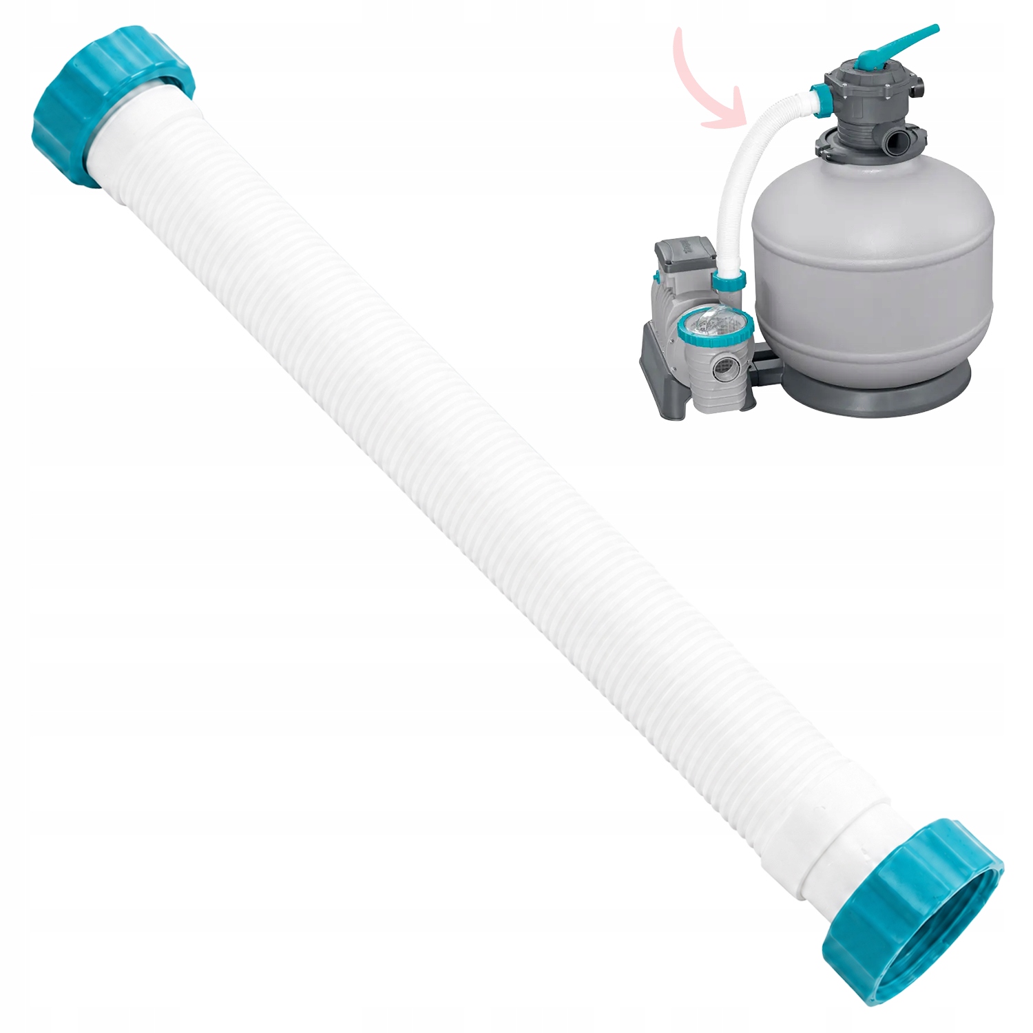 Krátká hadička Flowclear pro pískovou pumpu 58486 Bestway 38 mm
