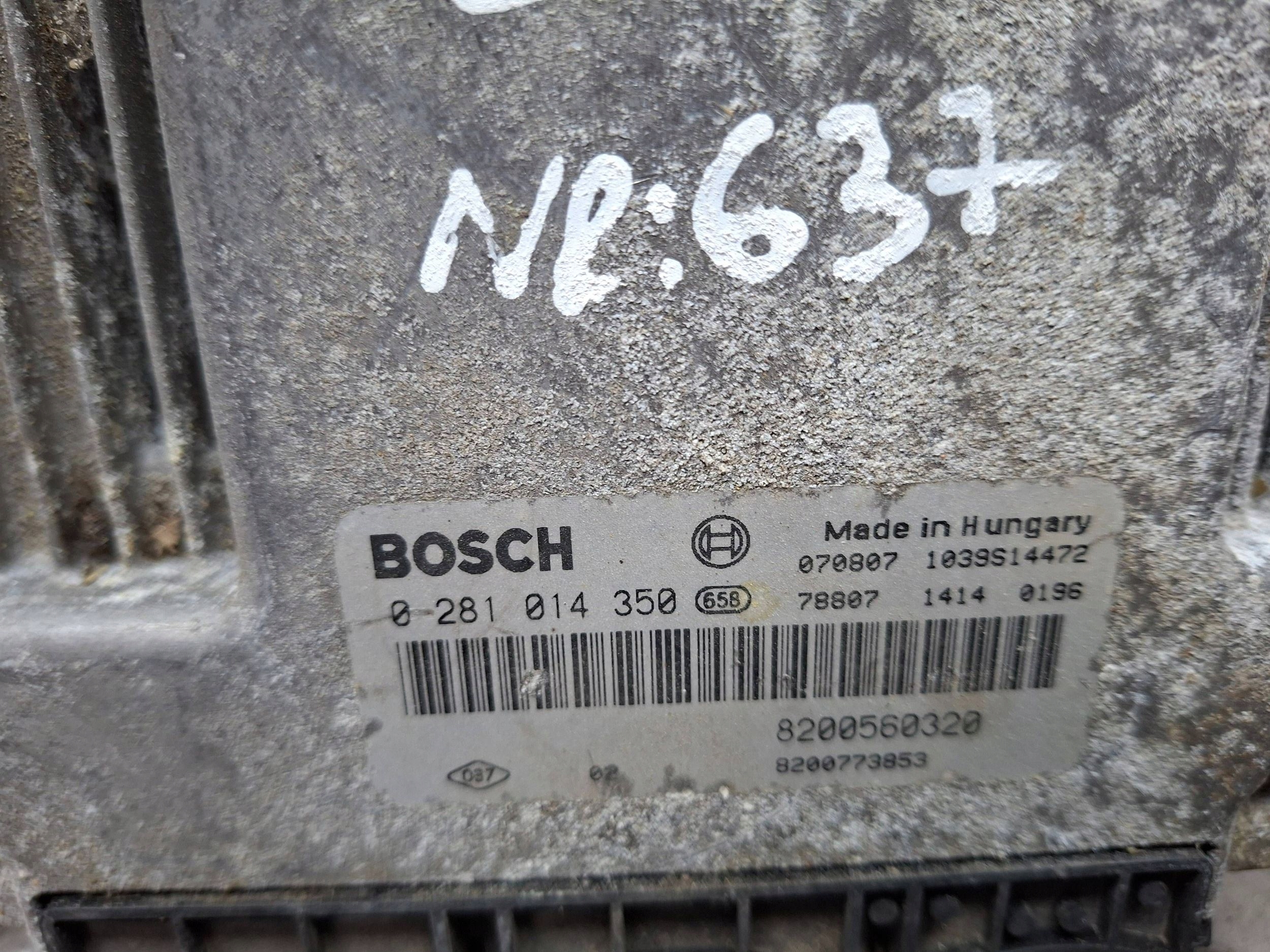control unit 0281014350 8200560320 8200773853 Renault Espace IV 2.0 DCI