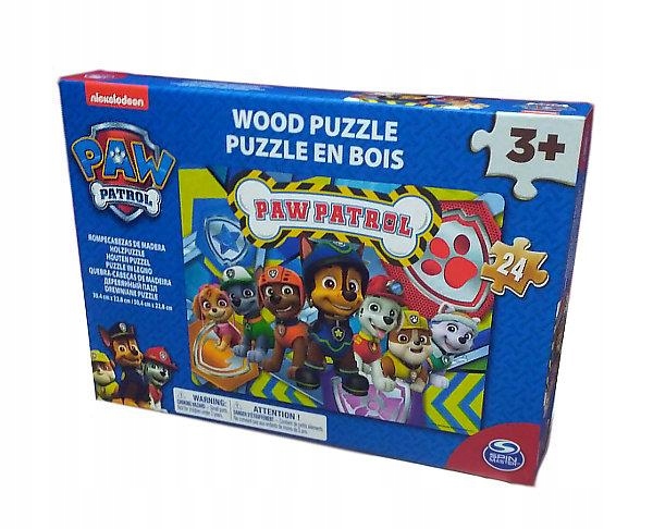 

Spin Master Puzzle drewniane 24el Psi Patrol