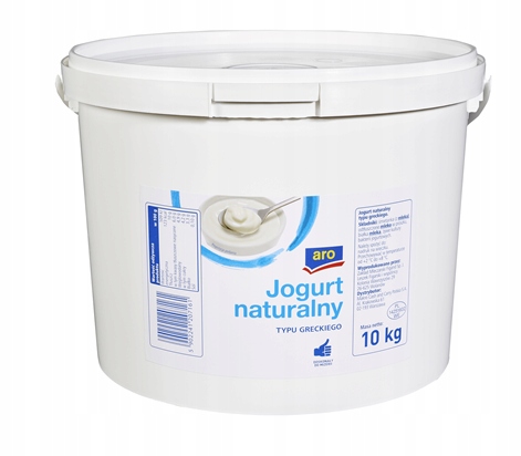 aro Přírodní jogurt řeckého typu 10 kg Hustý krémový jogurt Velké balení
