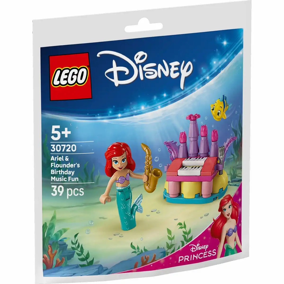 LEGO DISNEY 30720 URODZINOWA POTAŃCÓWKA ARIELKI I FLORKA