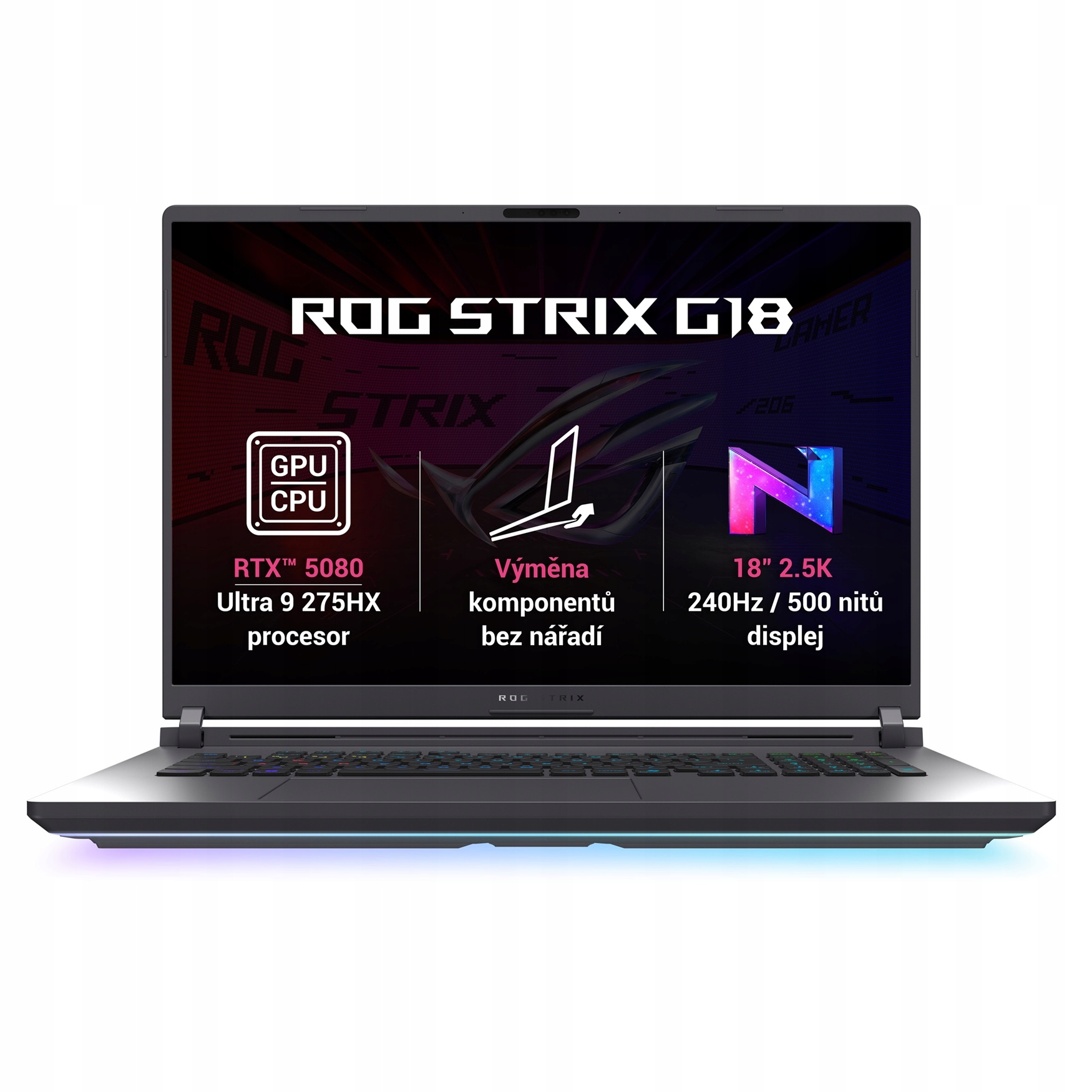 Laptop Asus Rog Strix G18 18" Intel Core Ultra 9, 16 Gb 512 Gb