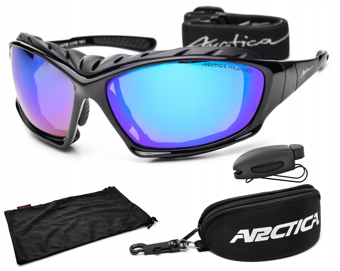 Okulary Arctica Polaryzacyjne S-219C Na Narty Odpinane Zauszniki Gratisy