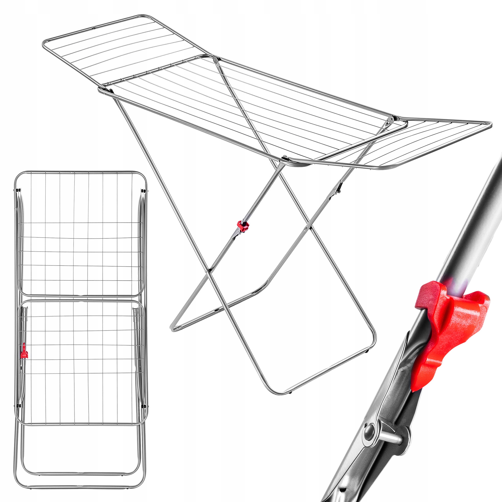 Levně Sušák Na Prádlo Stabilní 18 m Skládací Na Prádlo Velká