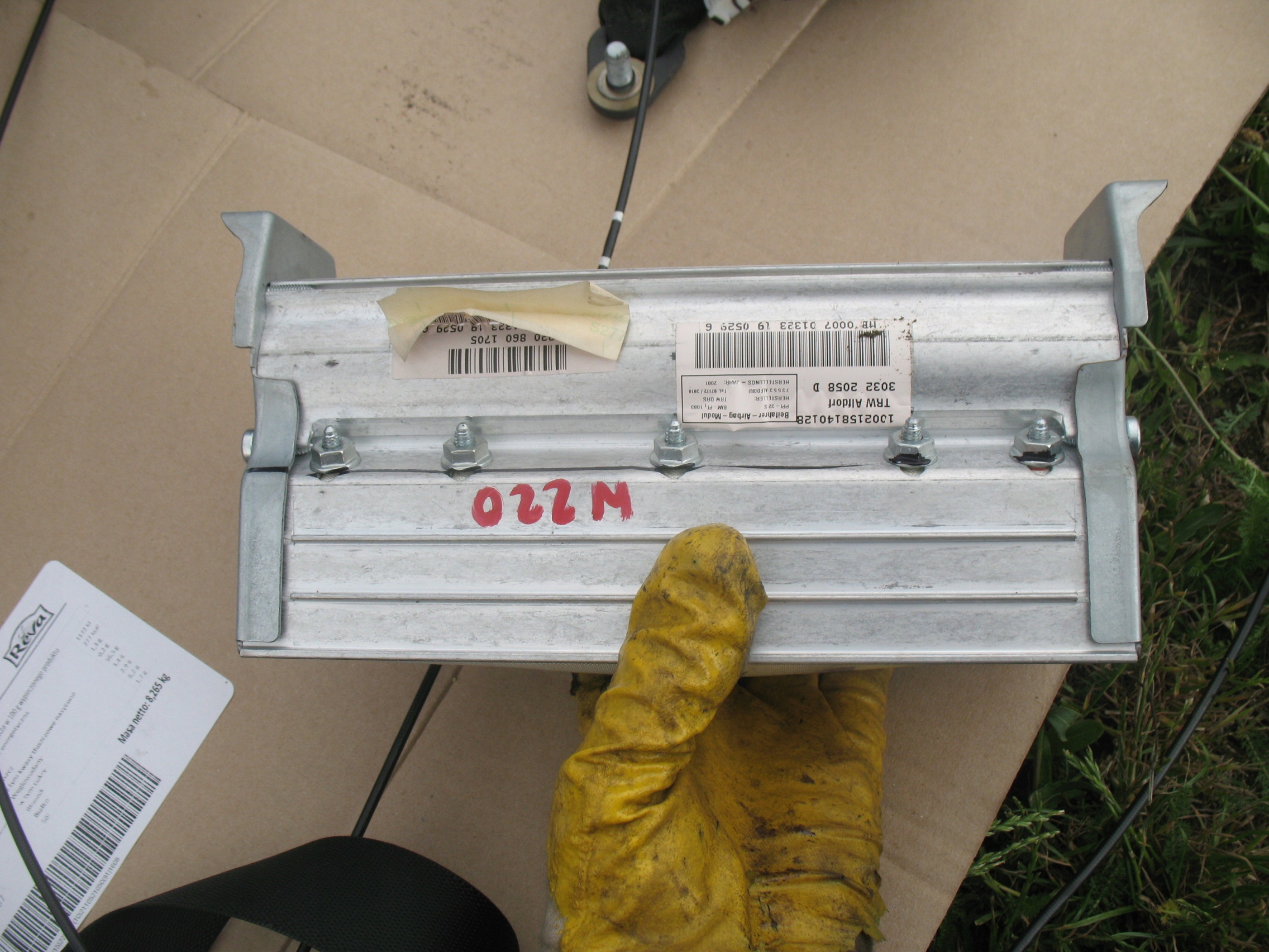 s класс W220 2001 r - консоль Подушки ремни