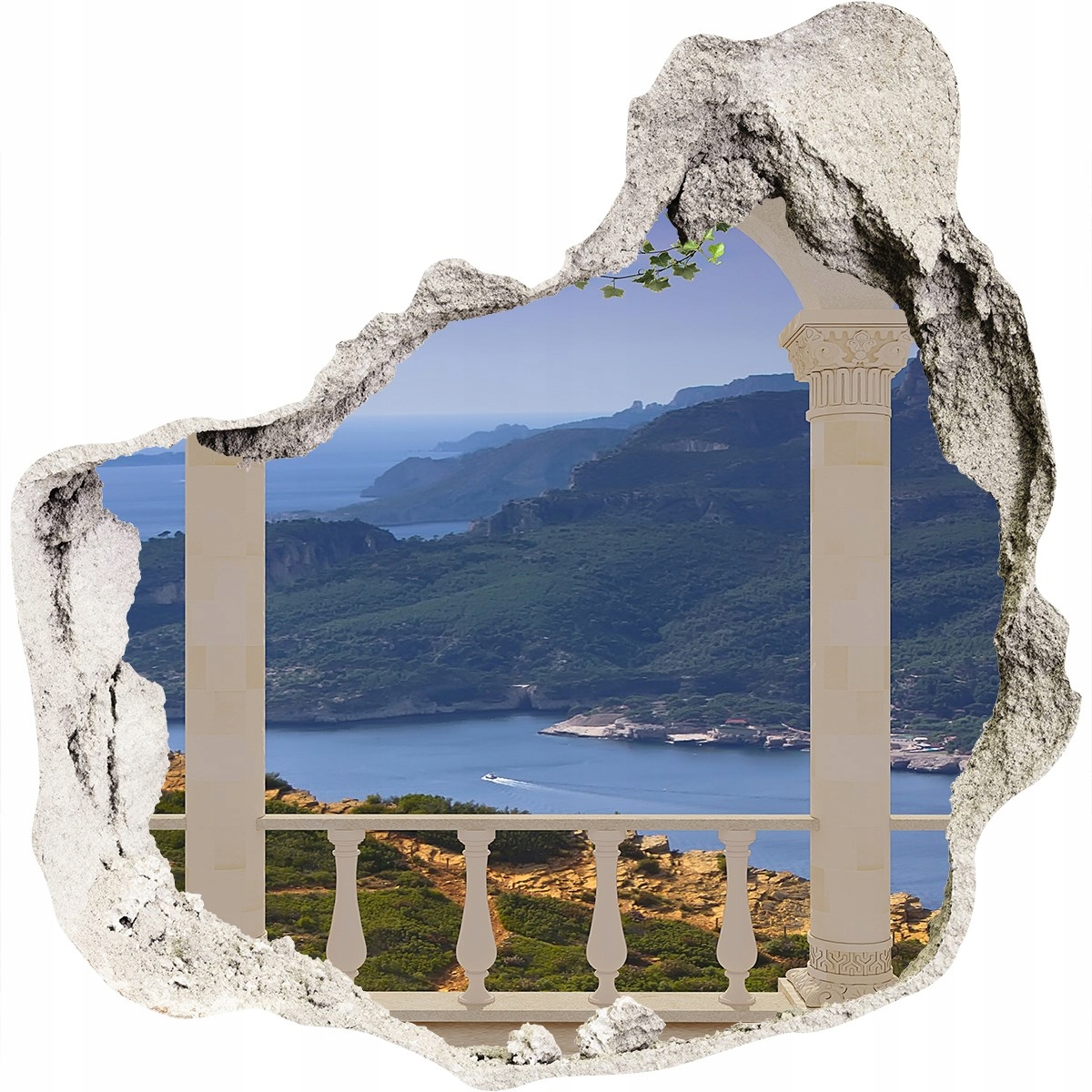 

Fototapeta dziura na ścianę 3d Widok na zatokę