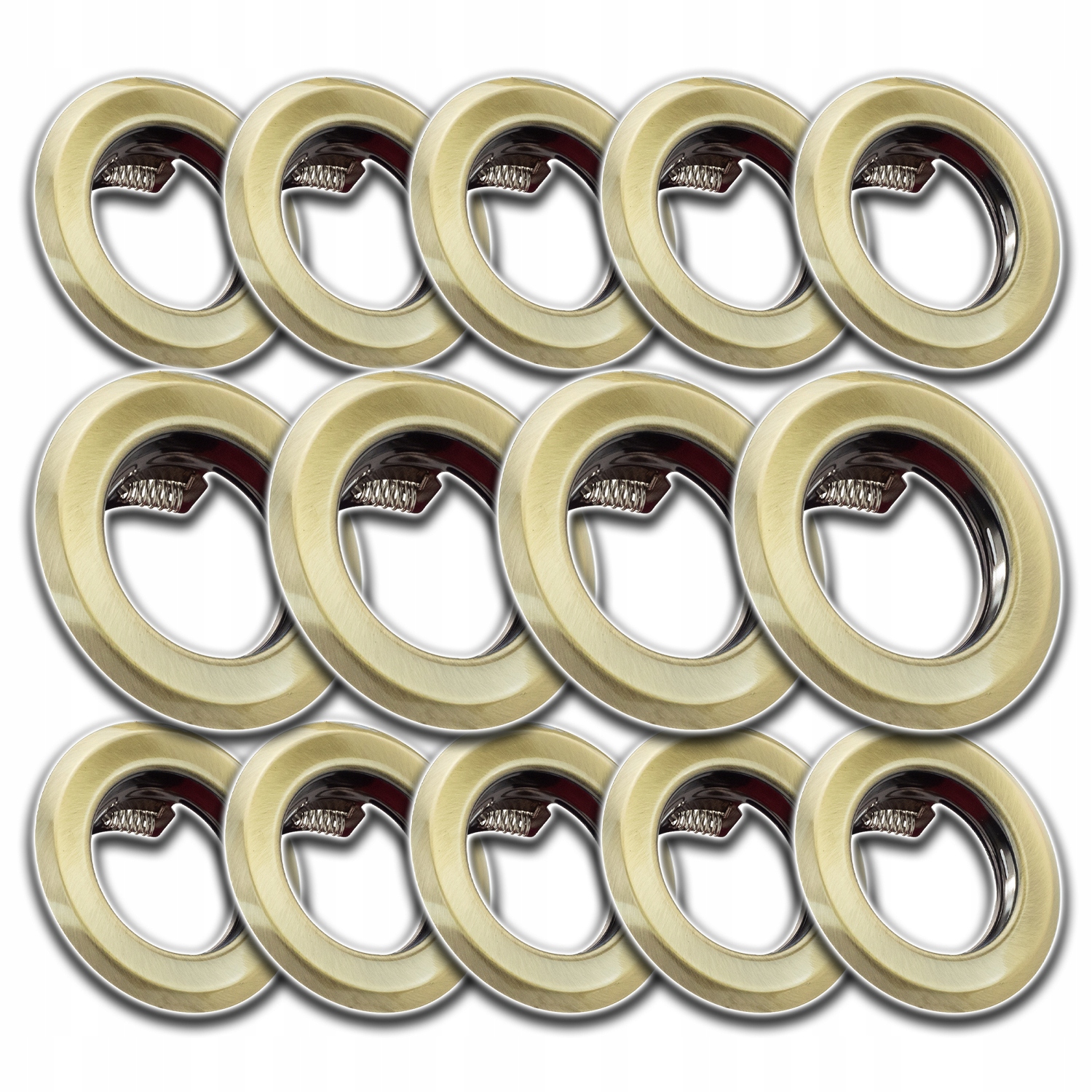 14x Stropní Svítidlo Halogenové Stropní Očko Hliníkové Svítidlo Mosaz