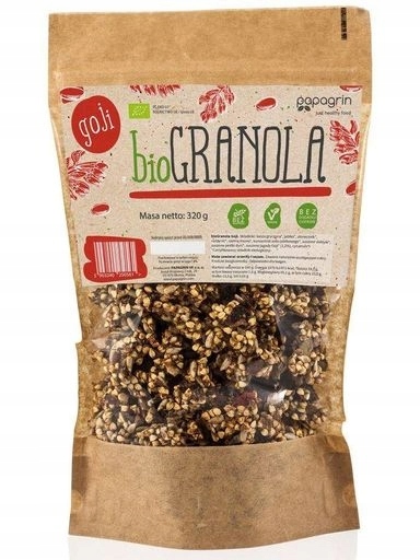 Levně 2x Papagrin Granola z goji bezlepková Bio 320 g