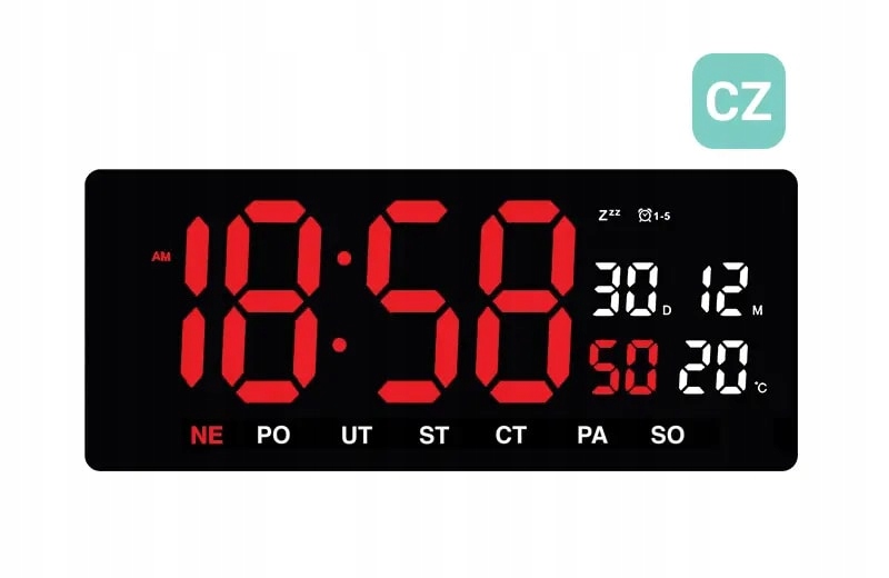 Digitálne hodiny Jvd DH3604.3, 36cm