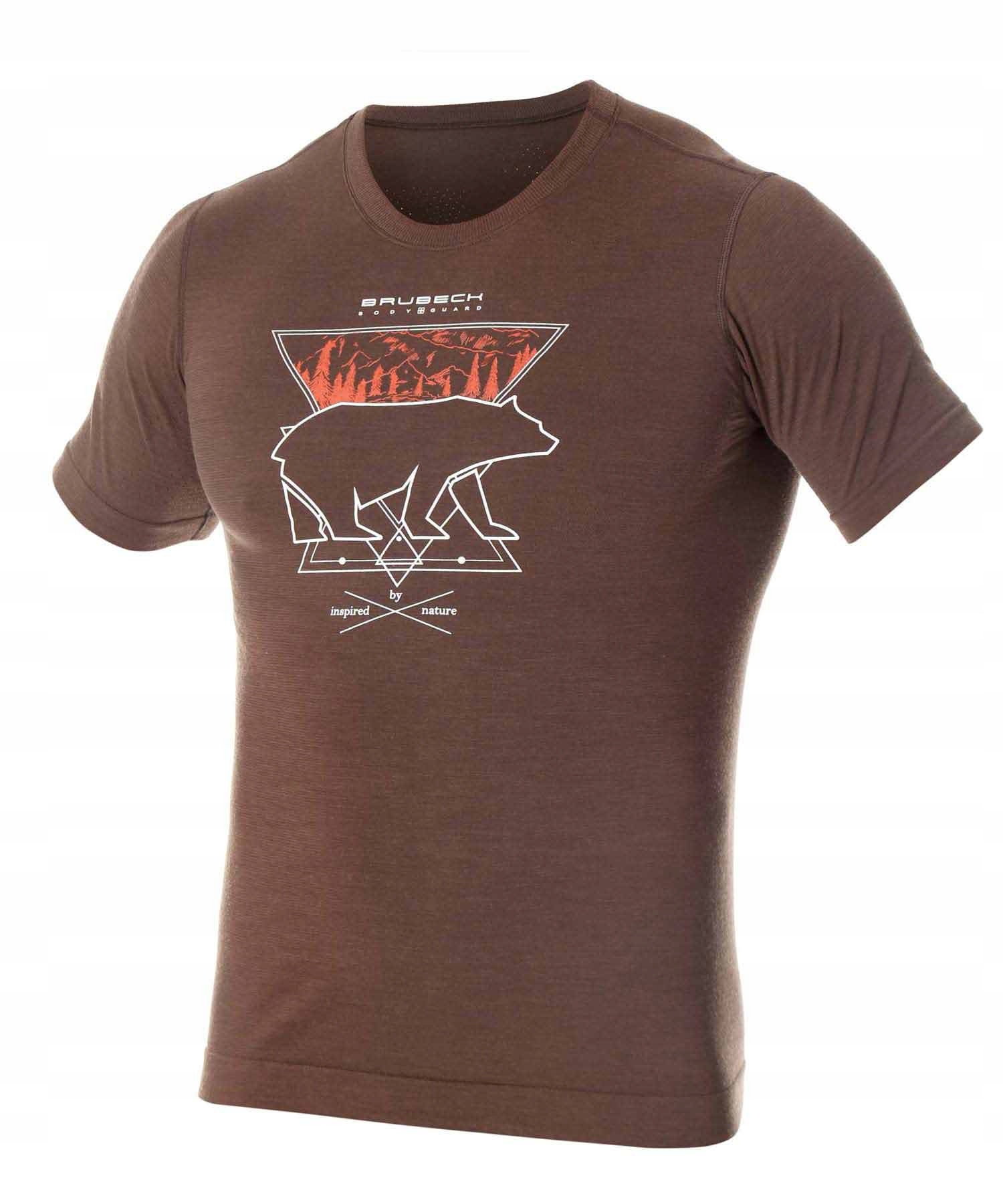 Koszulka Męska Termoaktywna Z Krótkim Rękawem Brubeck Outdoor Wool Pro L