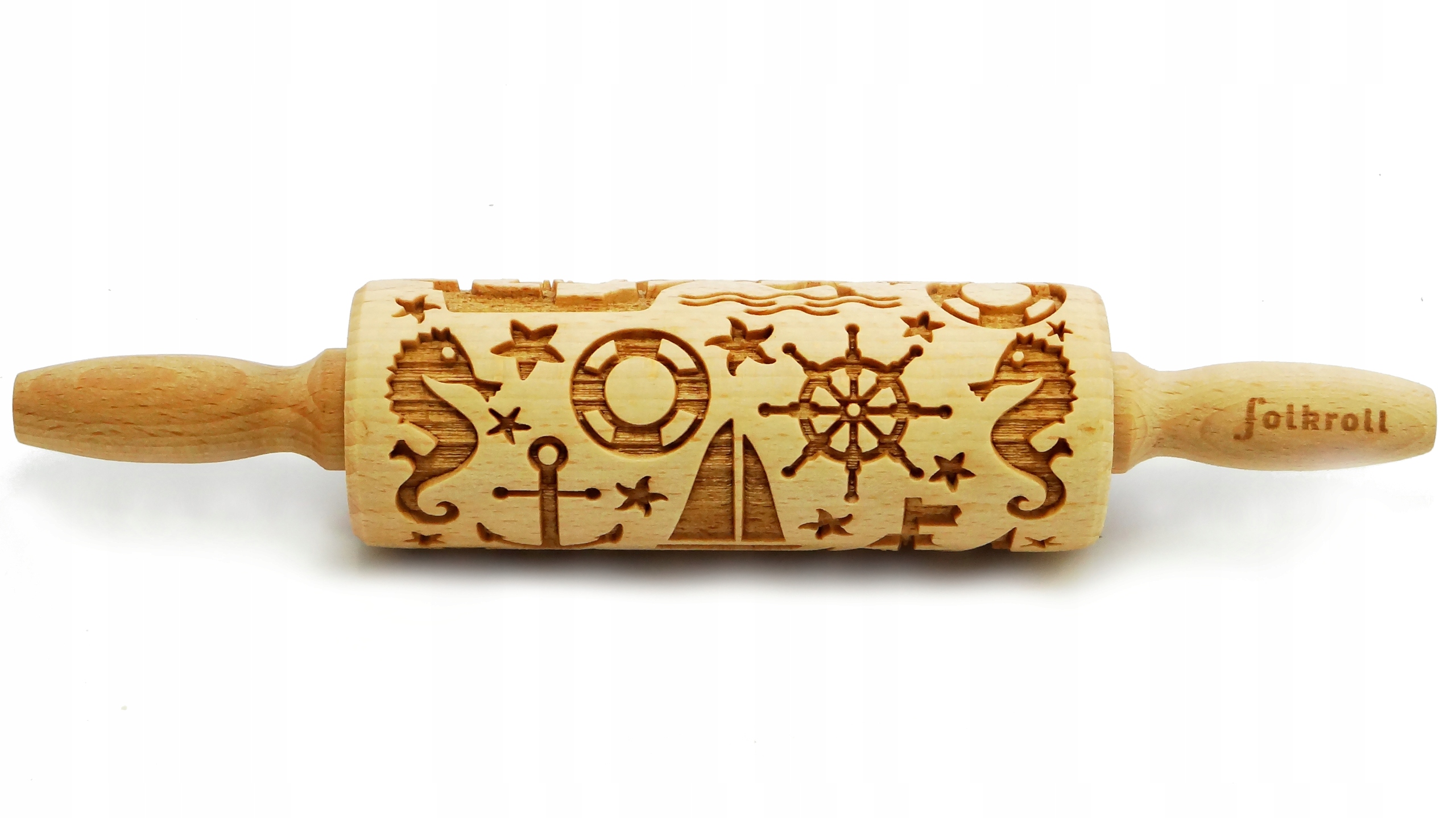 Wałek grawerowany wzór STATEK PIRACKI, junior