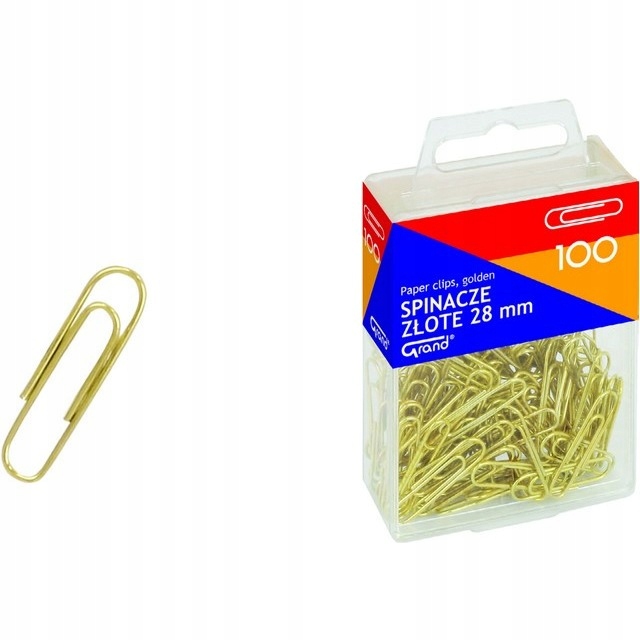 

Spinacze Złote 28 MM (100)