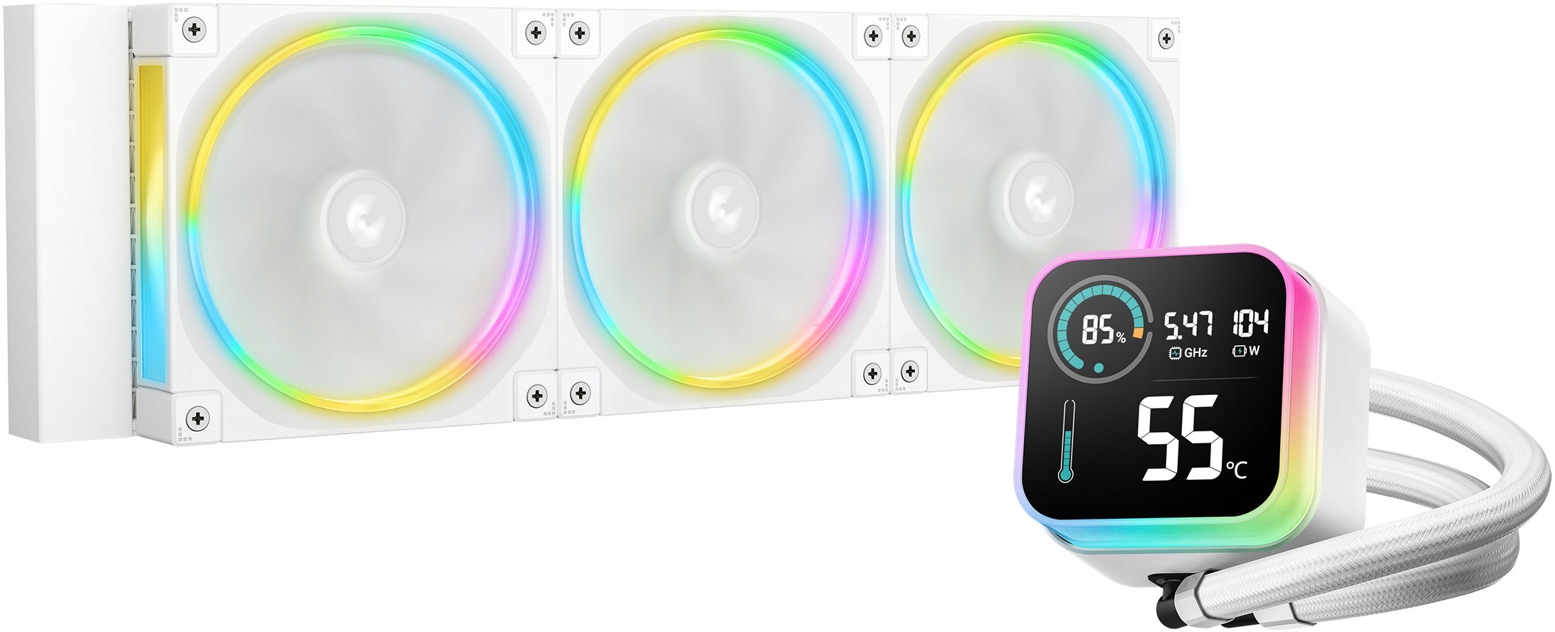 Deepcool LQ360 ULTRA ARGB WH - водяне охолодження для процесора, 360 мм, біле