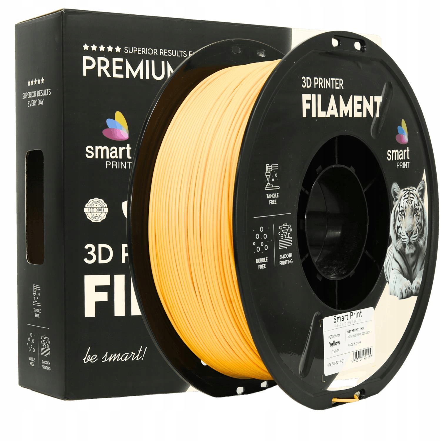 Filament PETG Matte Yellow Smart Print 1,75 mm 1 kg żółty matowy ŻÓŁTY MAT