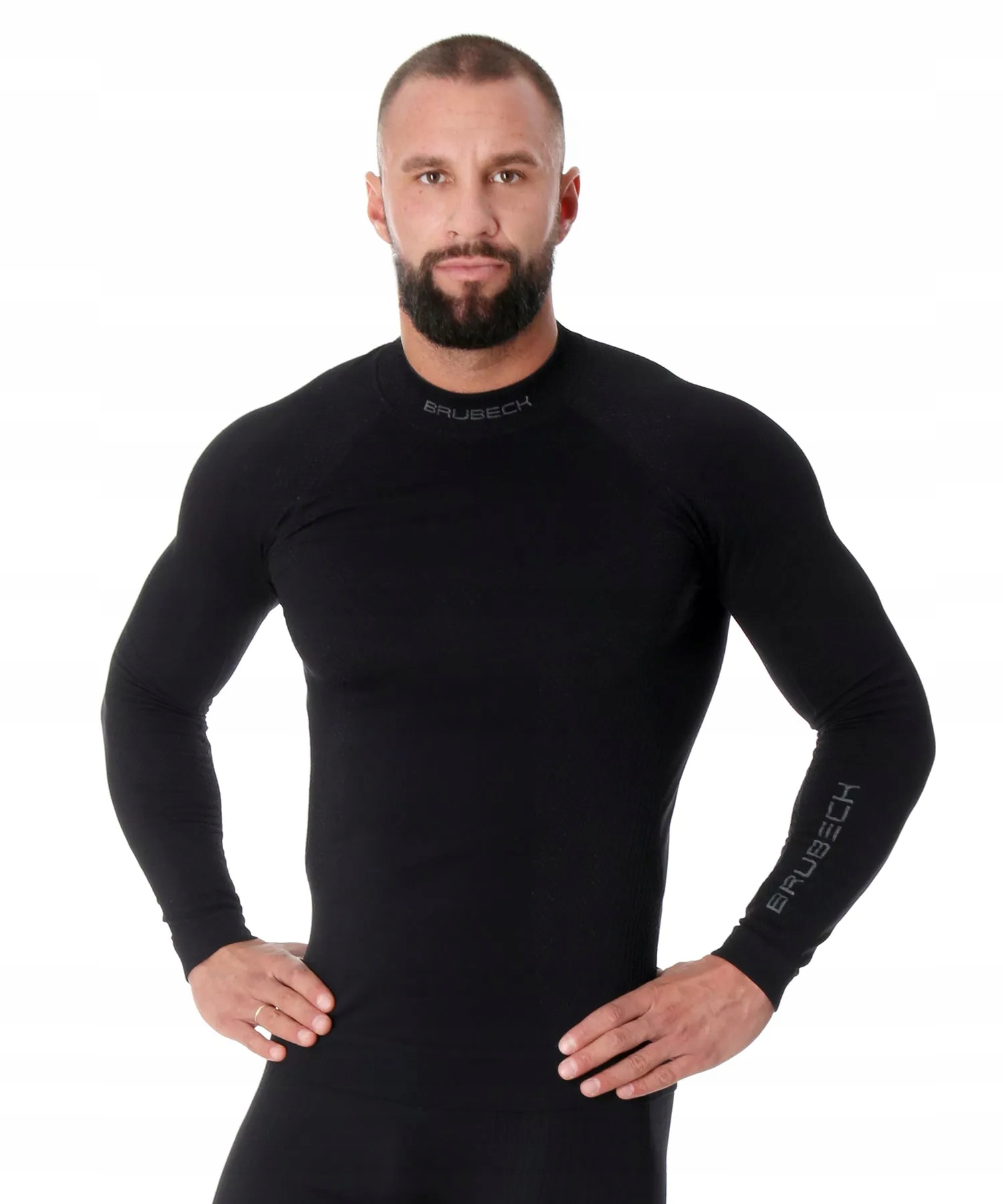 Bluza Męska dł.rękaw Brubeck Extreme Thermo czarna r. XXL Kod producenta LS15290